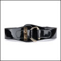 Popular font la ceinture élastique noir ceinture boucle métal